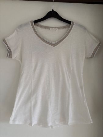 Sommerliches Sa'Sa T-Shirt, Weiss, Grösse M, Top Zustand