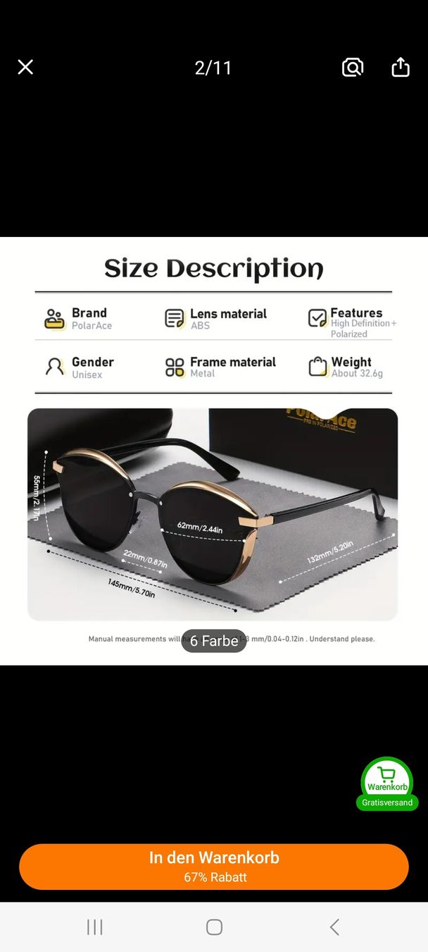 Occhiali & Lenti: Sonnenbrille,  neu, – Nuovo (secondo la descrizione) da Thun venduto da Alexanna 5