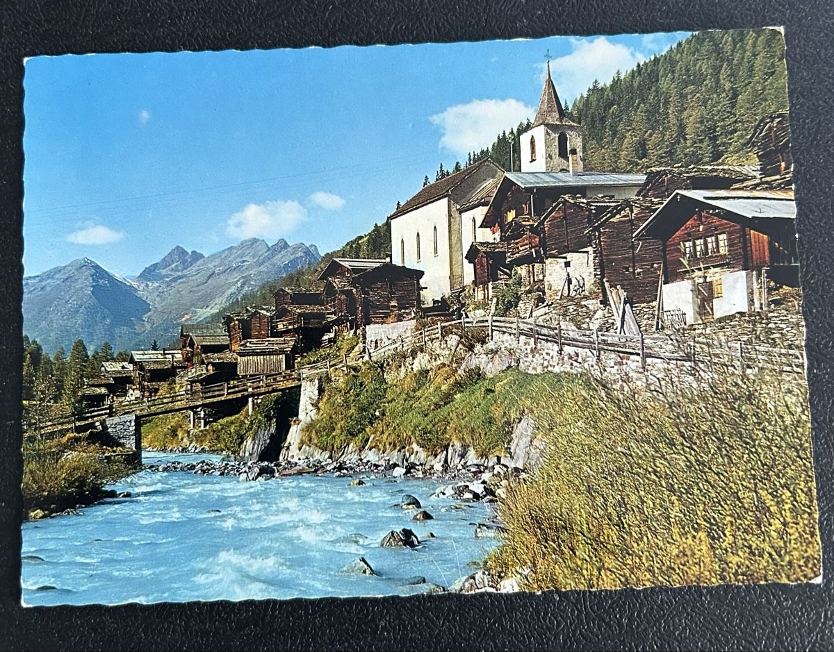 Cartoline postali: Gruss aus Blatten im Lötschental  – Usato da Horw venduto da Tellbub