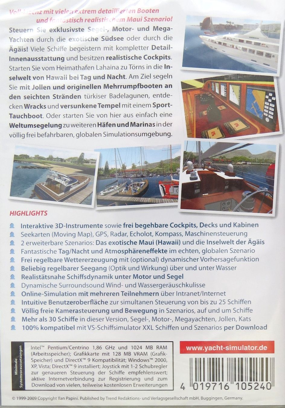 Giochi: PC CD Spiel Yacht Simulator – Nuovo e nell'imballaggio originale da Ettingen venduto da campione_1 1