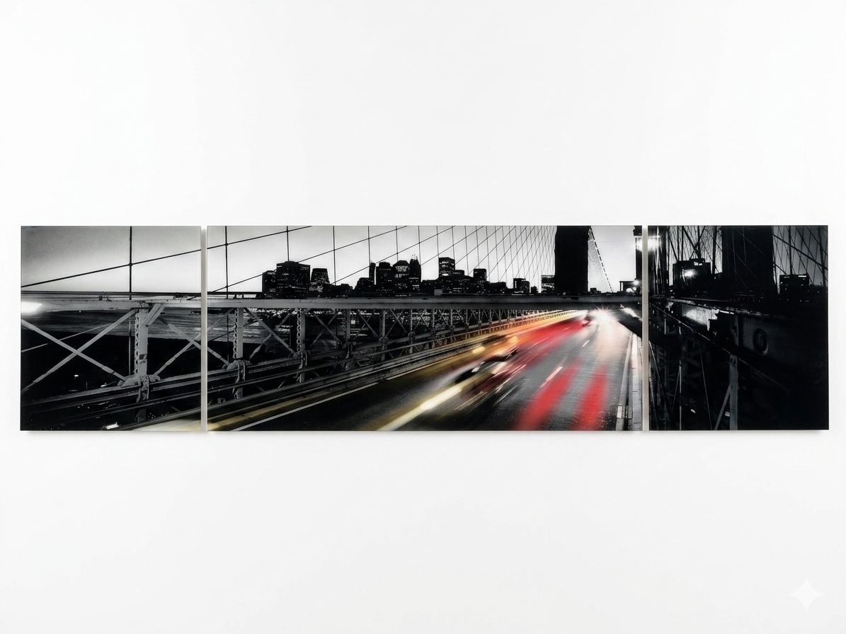 Foto & Immagini: 3-Teiliges Wandbild New York Skyline – Usato da Weesen venduto da Pius90