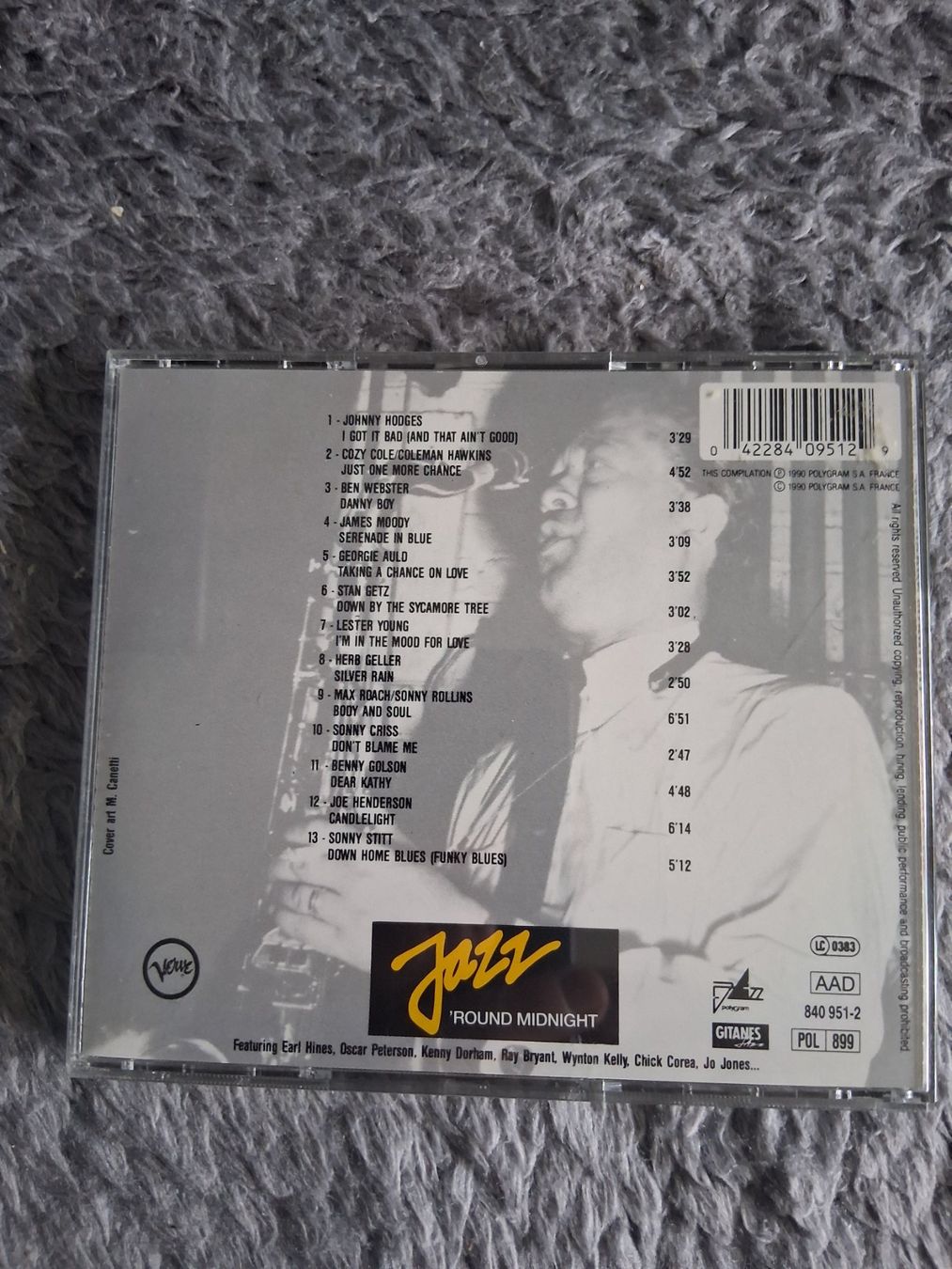 CD: JAZZ ROUND MIDNIGHT     SAXOPHONE     CD – Usato da Wetzikon ZH venduto da Ramones01 1
