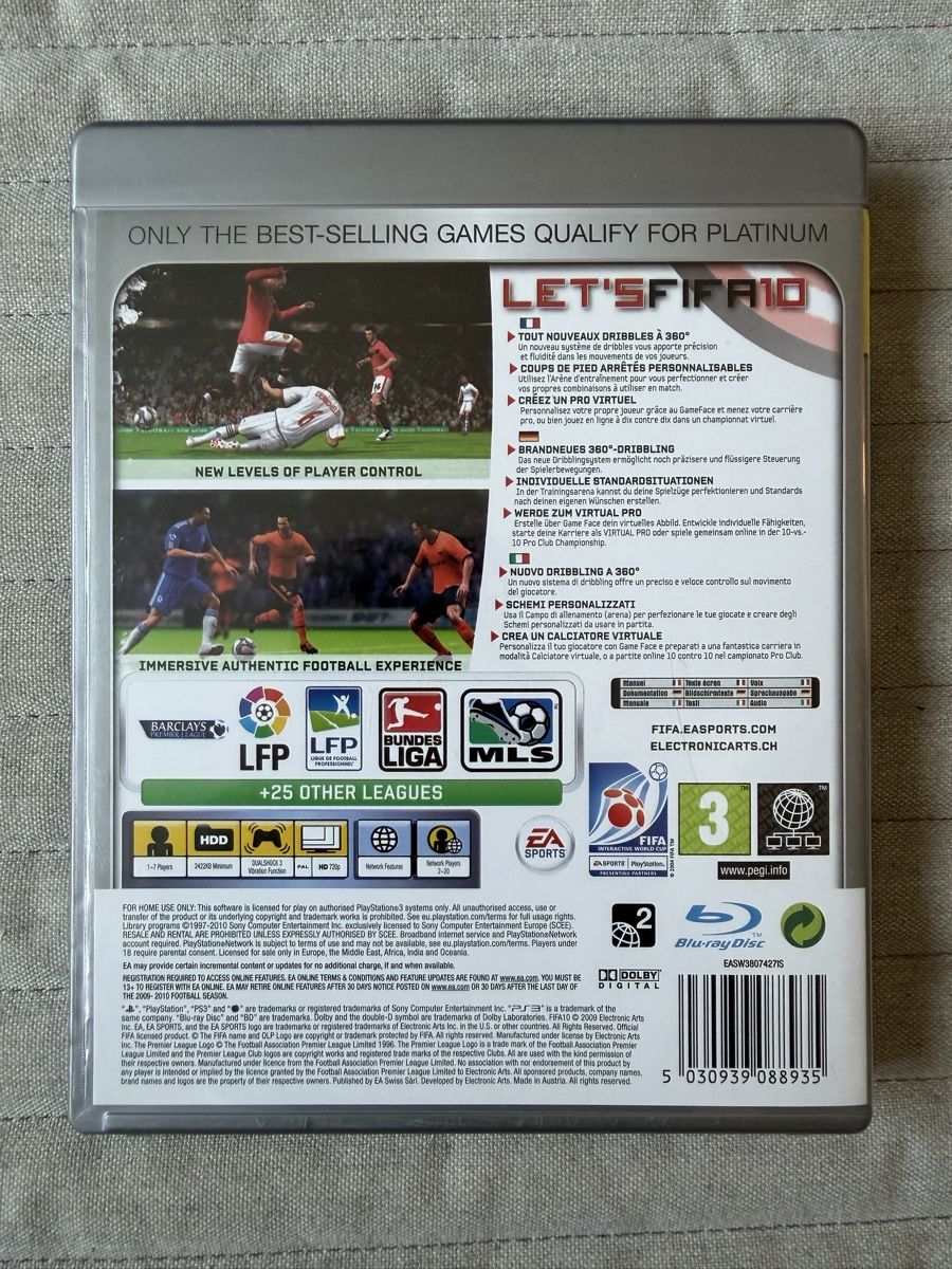 Sony Giochi: FIFA 10 (Platinum) für PS3  – Usato da Thunstetten venduto da Virus_33 2