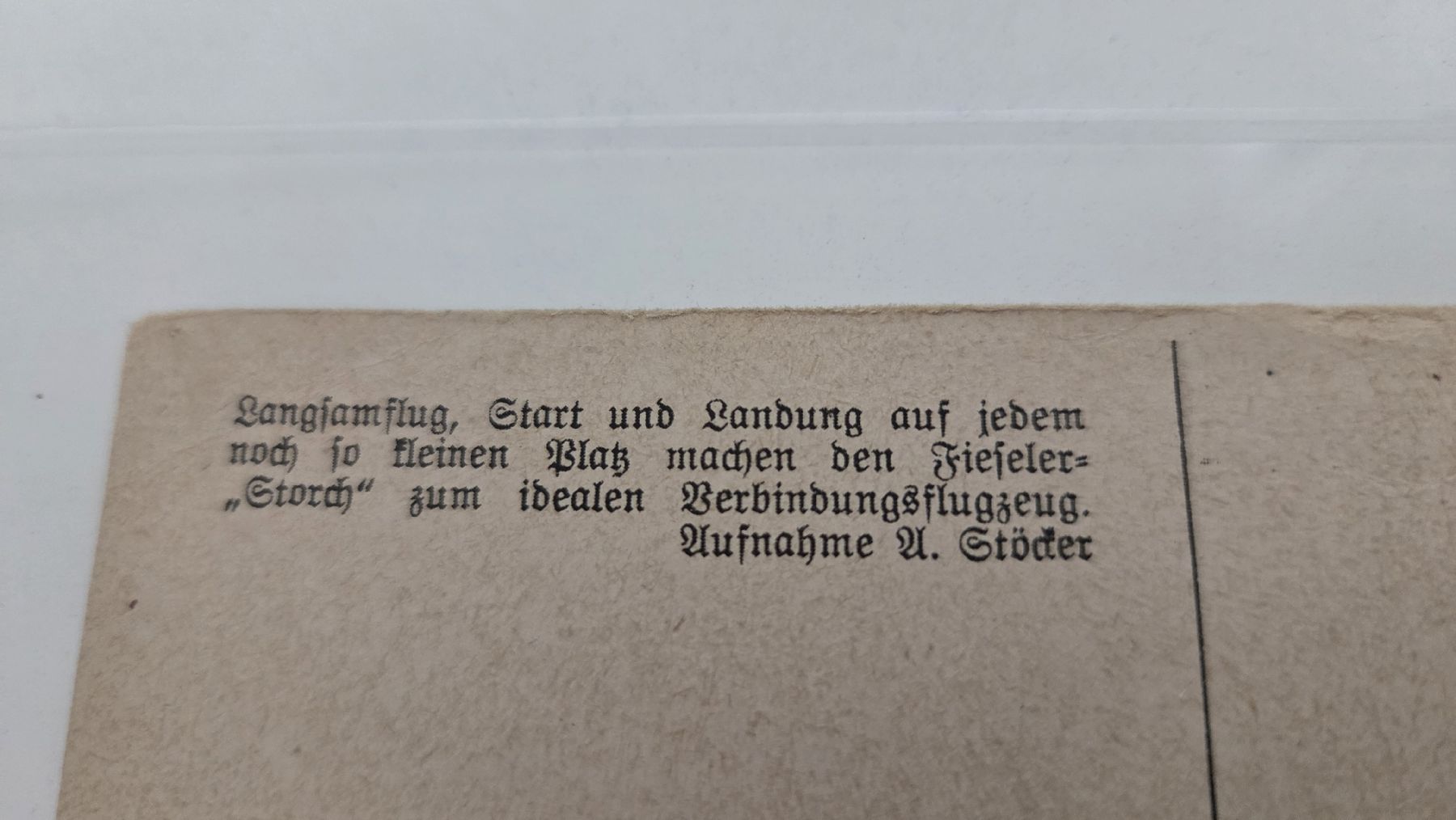 Cartoline postali: Ansichtskarrte Flieger Storch – Usato da Arni AG venduto da Moth68 2
