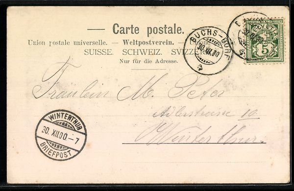 Cartes postales: Buchs, Schloss Werdenberg, Strassenparti – D'occasion à Berlin par bartko-reher 1