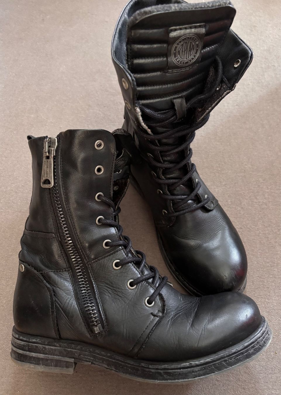 Replay Scarpe da donna: Replay Biker Boots Stiefel 37 – Usato da Bennau venduto da Fury3 3