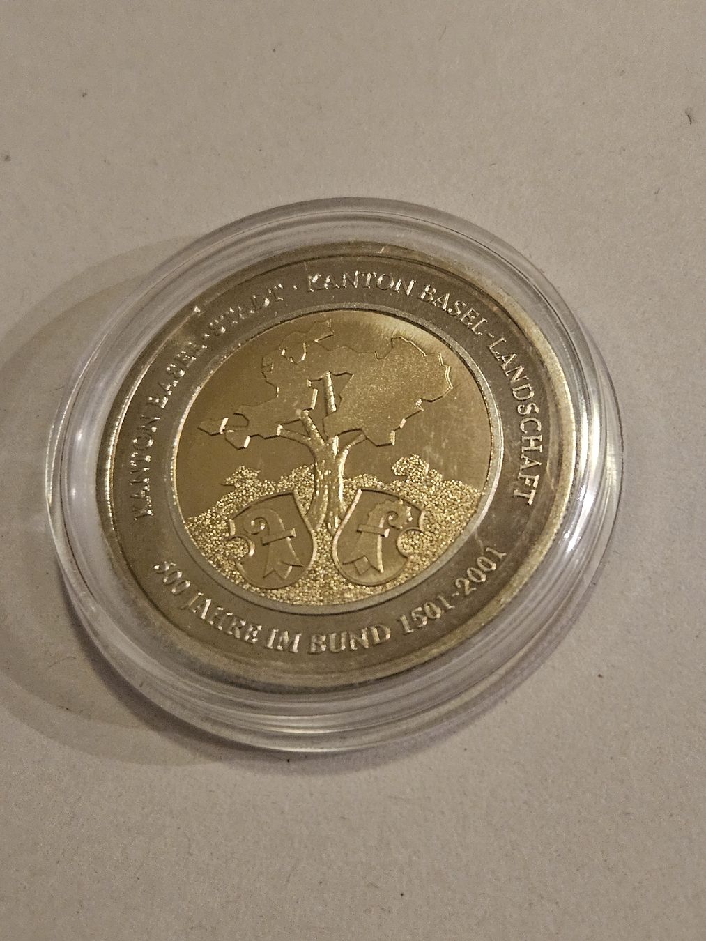 Tutti le monete: Basel 2001 Doppelstäbler – Usato da Riehen venduto da Bs75 1