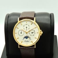 Montre Kolber Geneve Phase de lune 18K Electroplated