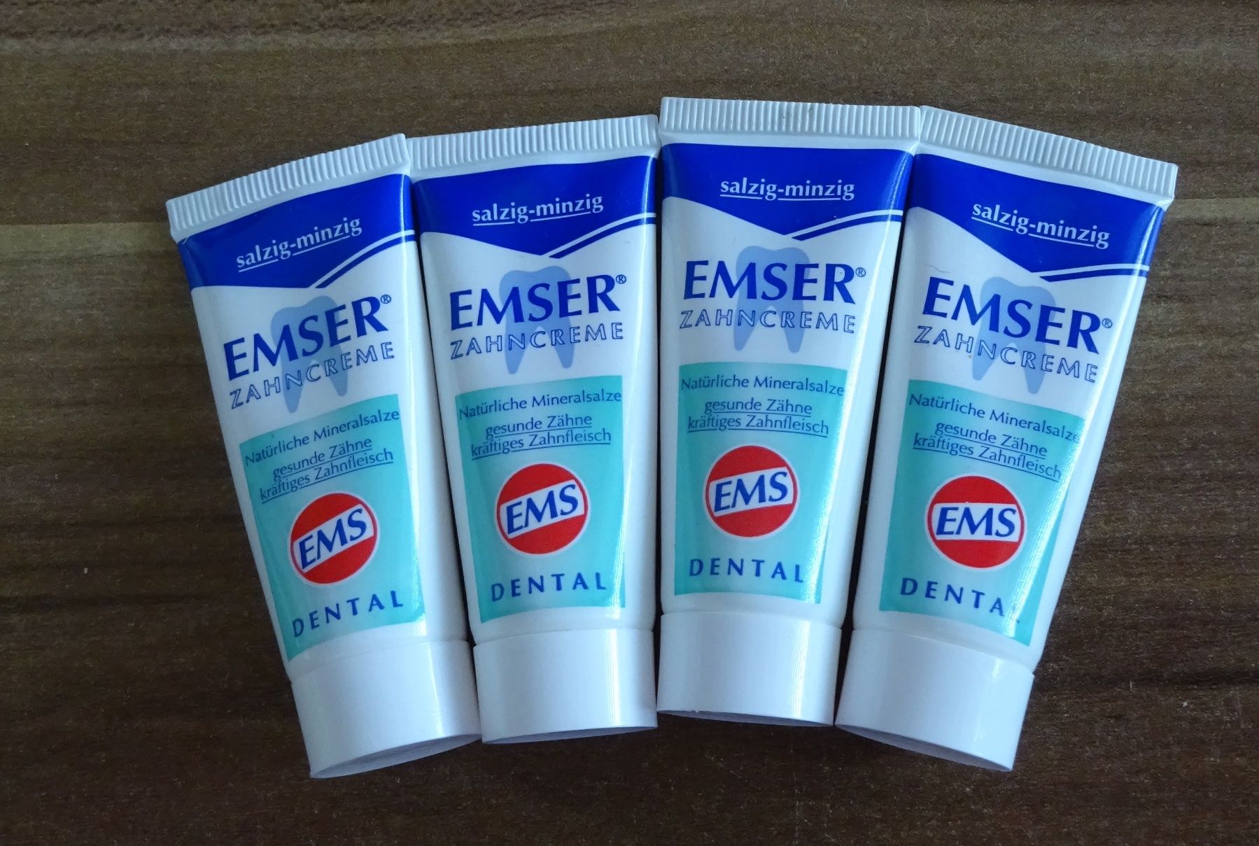 Cura dei denti: 4 x 15 ml EMSER Zahncreme – Nuovo e nell'imballaggio originale da Wagenhausen venduto da M.Sieg 1