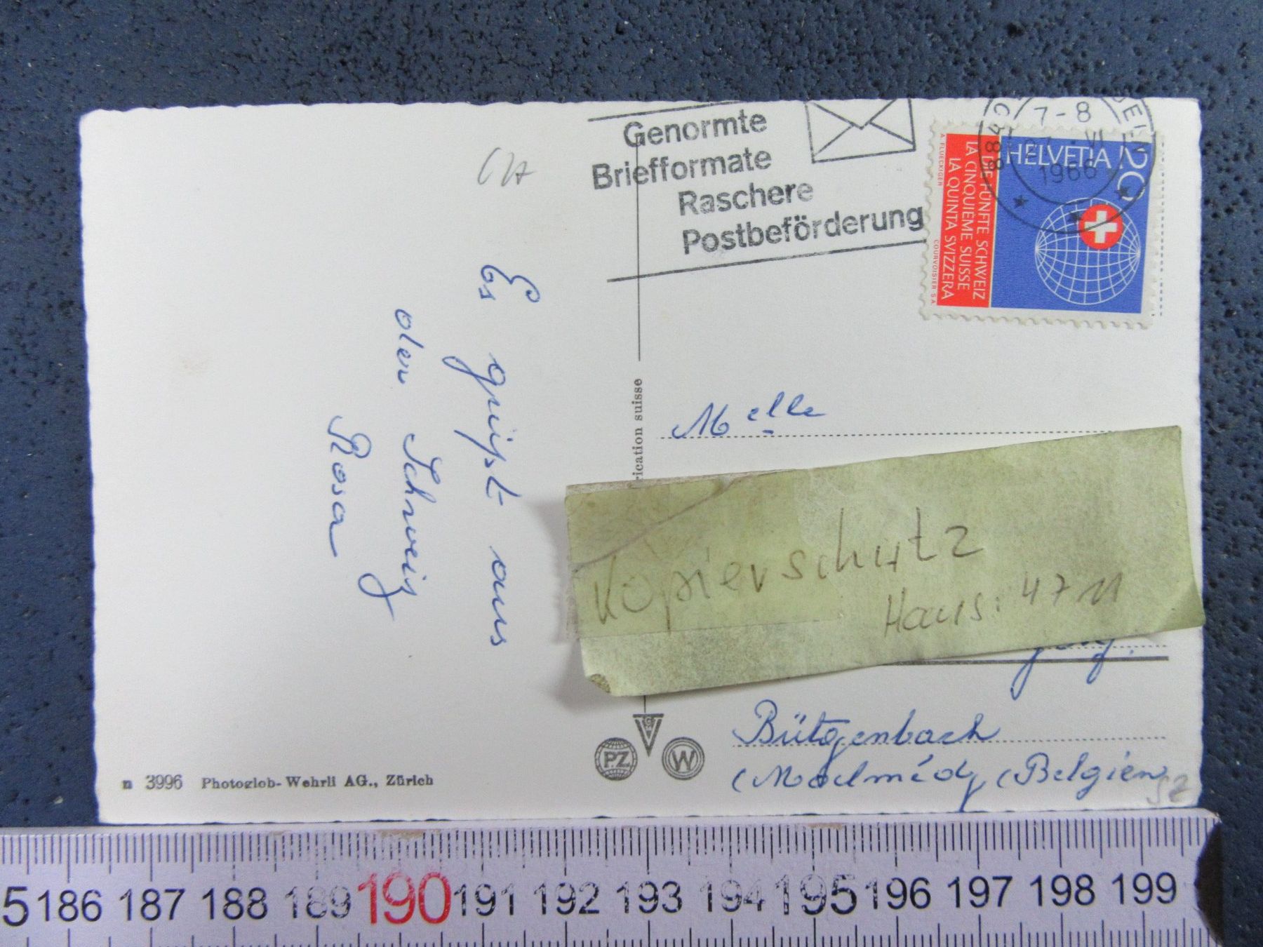 Ansichtskarten: EINSIEDEL 1966 SZ AK – Gebraucht aus Ettingen von Hausi4711 1