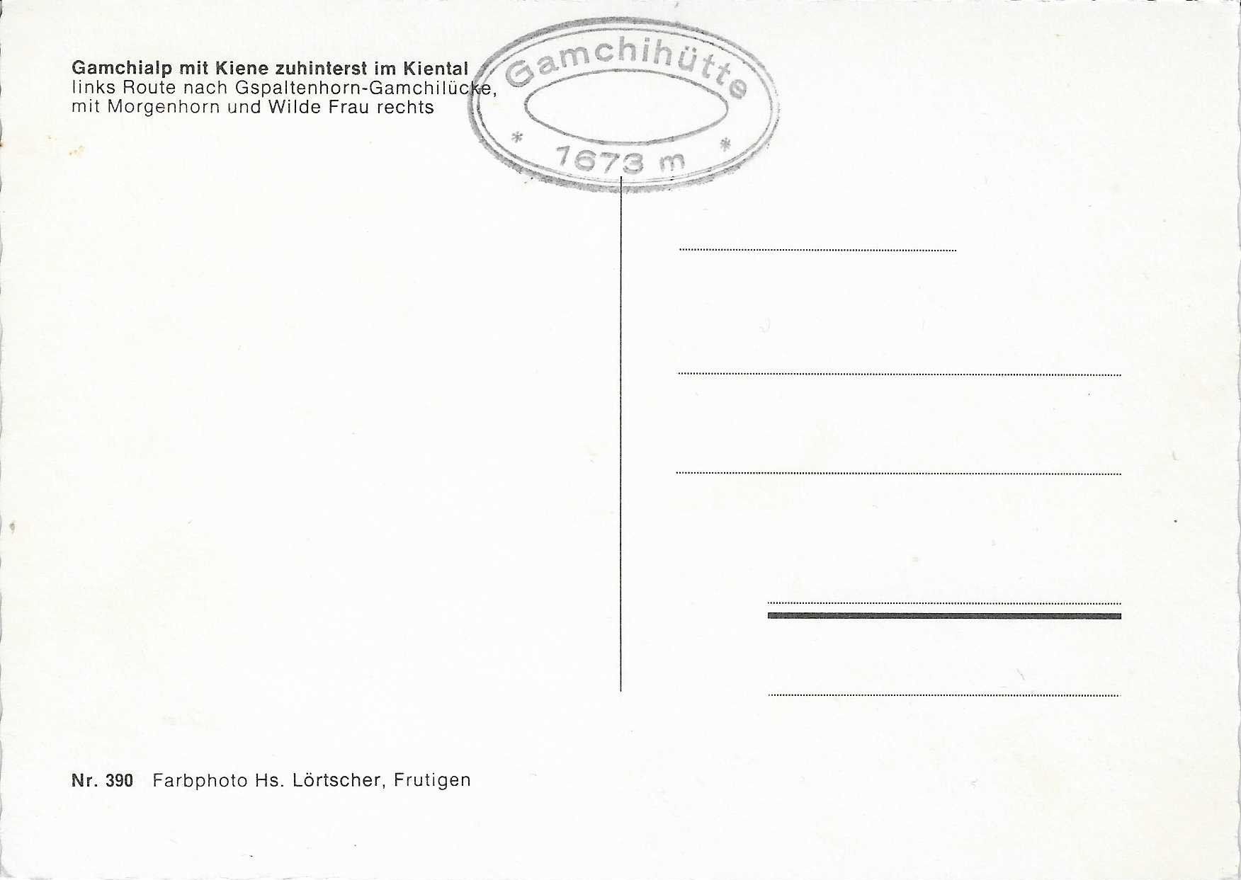 Cartoline postali: Gamchialp mit Kiene zuhinterst im Kiental BE – Nuovo (secondo la descrizione) da Rothrist venduto da Stranglehold 1