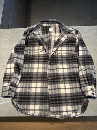 Hemd oder Jacke kariert Schwarz Weiss Grösse S guter Zustand