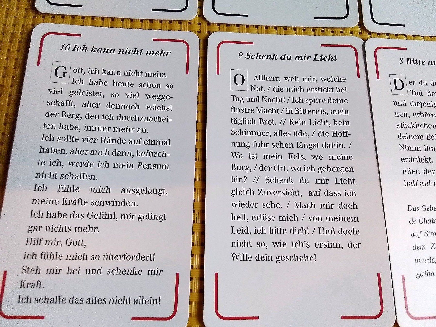 Karten: Heilgebete - Kartenset – Gebraucht aus Rebstein von Buchsi03 5