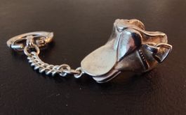 Schlüsselanhänger mit Reitsattel in 925 Silber