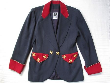 Bestini Paris - rare Pirate 80s Vintage Blazer Sz 2 / S