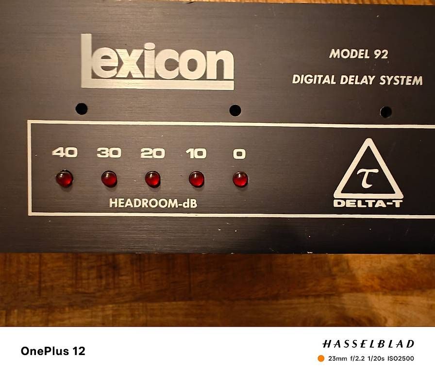 Lexicon Equalizzatori: Lexicon Delta-T Model 92  Vintage, geprüft – Usato da Wilen b. Wollerau venduto da AvB-1978 3