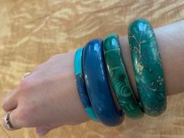 4 Vintage-Armbänder / lot de 4 superbes bracelets vintage