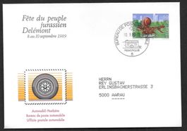 Sonderbrief A. 1501 Fête du peuple jurassien Delémont 1989