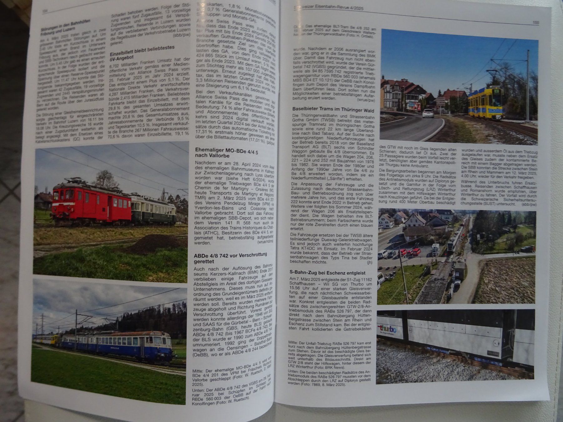 Riviste & Magazine: Schweizer Eisenbahn-Revue 4/2025 – Nuovo (secondo la descrizione) da Teufen AR venduto da Brandan2171 3
