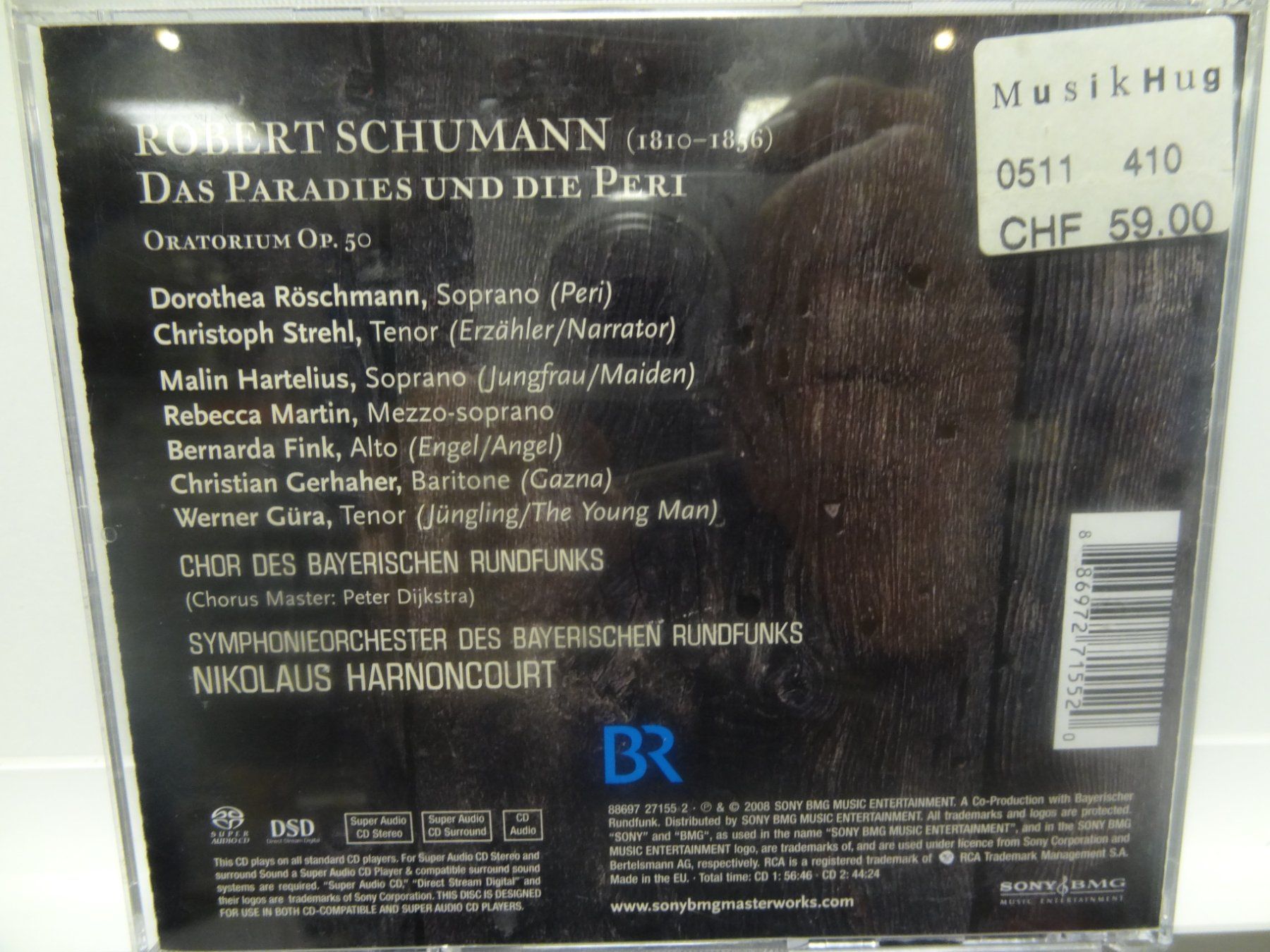 CD: Robert Schumann - Das Paradies und die Peri, DSD – Usato da luzern venduto da musicandart 1