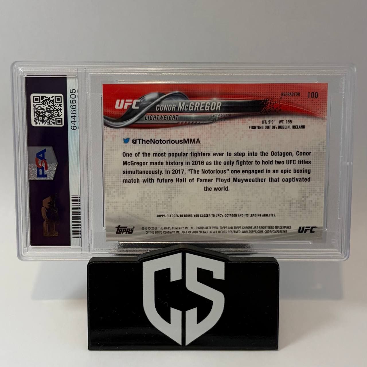 Topps Sammelbilder & Trading cards: 2017 Topps UFC Chrome Conor McGregor Refractor PSA 10 – Gebraucht aus Oftringen von collectsupply 1