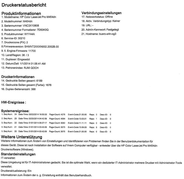 HP Color LaserJet Pro M454dn (Toner Leer) | Kaufen auf Ricardo