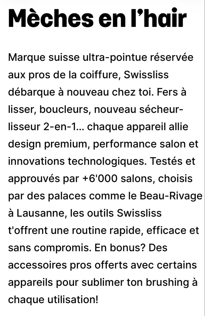 Piastre & Arricciacapelli: Fer à lisser Swissliss Aura – Nuovo (secondo la descrizione) da La Tour-de-Peilz venduto da Leeleeka 5