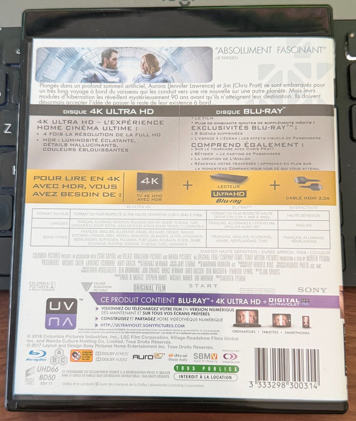 Alle DVDs: Passengers (2016) - 4K Ultra HD + Blu-ray – Gebraucht aus Semsales von __Florian__ 2