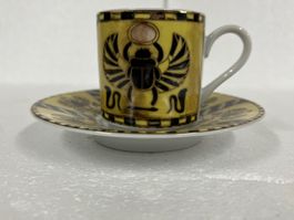 Porzellan Tasse mit Unterteller Ägypten