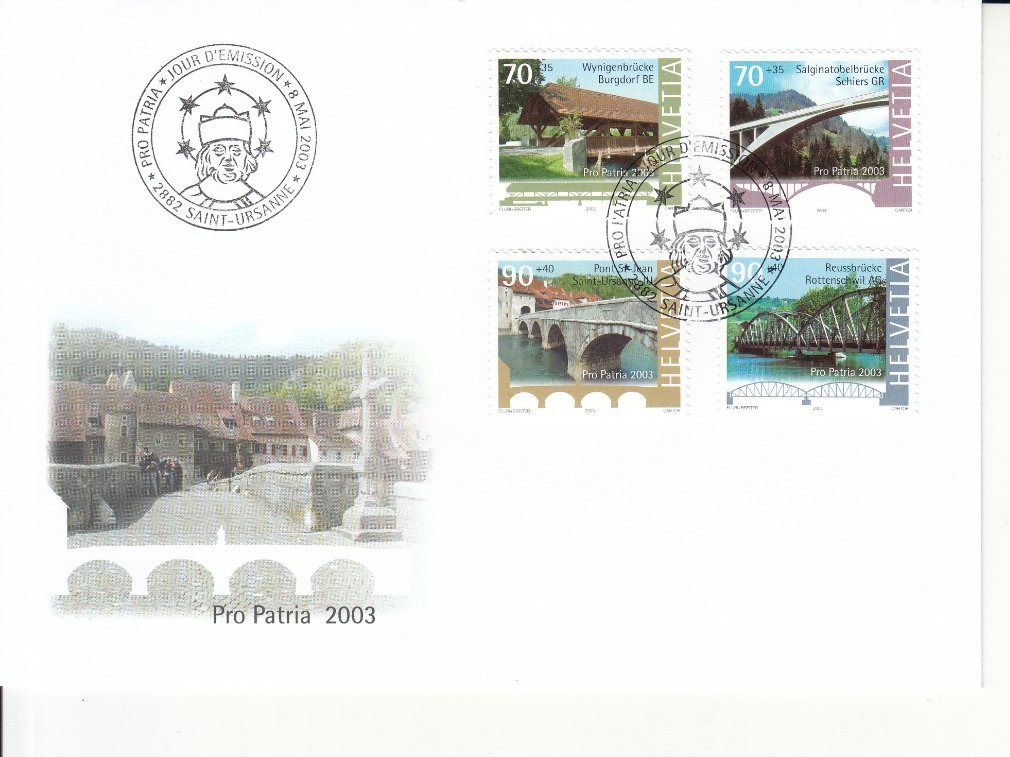 Tutti i francobolli: SBK B280 - B283 FDC – Usato da Bürglen TG venduto da StampGraf