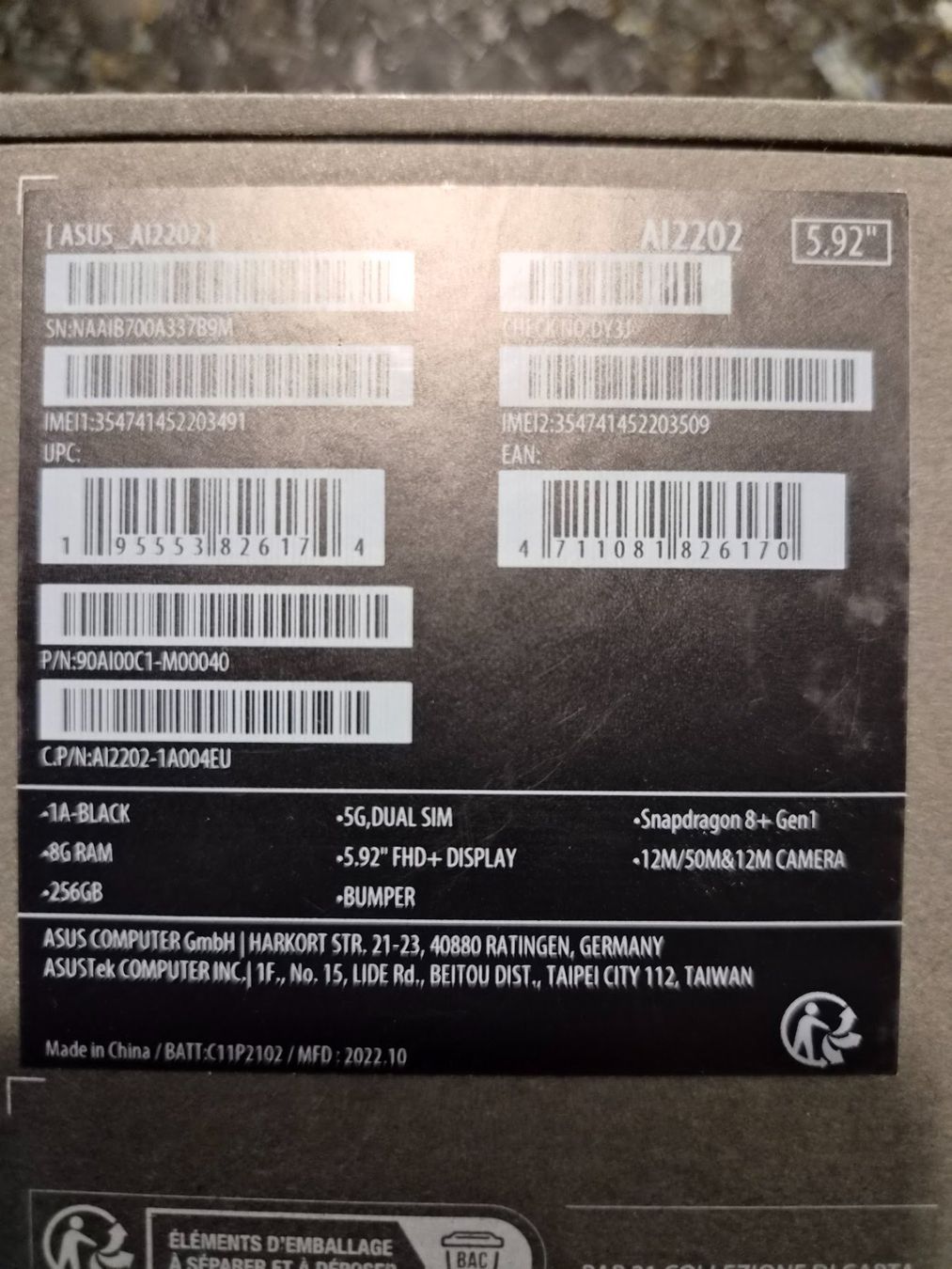 Asus Telefoni cellulari / Smartphones: Asus Zenfone 9 – Usato da Lützelflüh-Goldb venduto da alb_d9cx 6