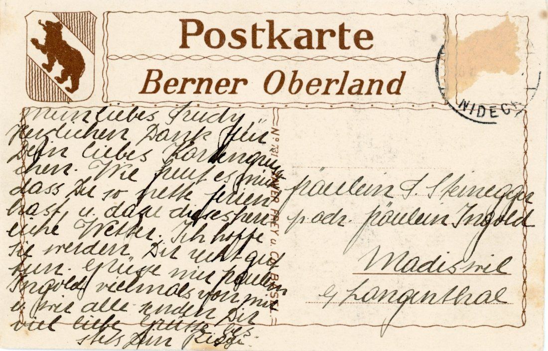 Cartoline postali: Kandertal   BE  mit Niesenkette – Usato da Brig venduto da Valcards54 1