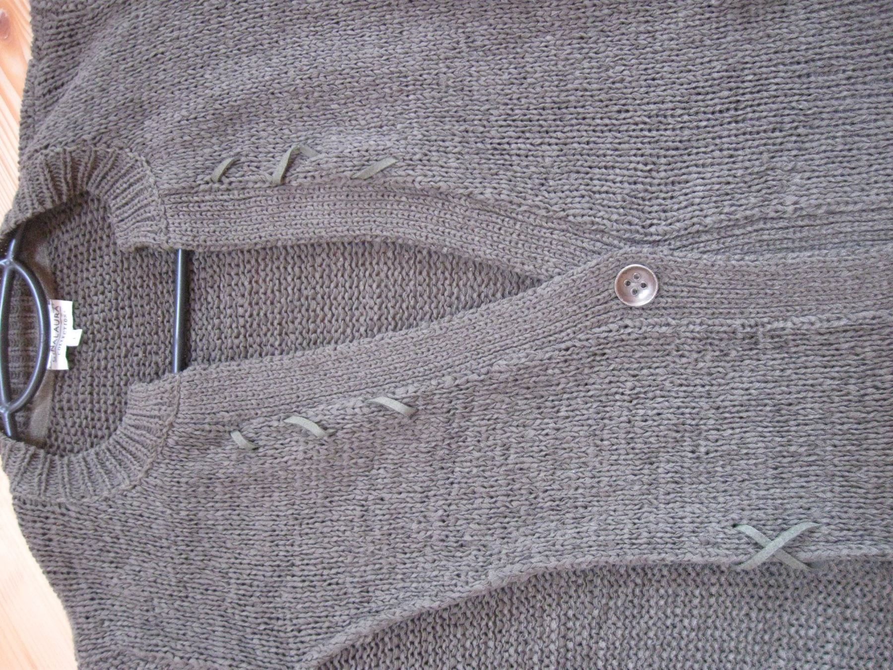 Giacche: Strickjacke  Bändeligarn Gr L /Xl oliv – Nuovo (secondo la descrizione) da Bauma venduto da Stangenbohne 2
