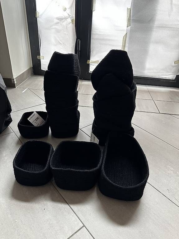Scarpe da donna: Cesti nuovi neri in iuta  – Usato da Mendrisio venduto da esthetic111