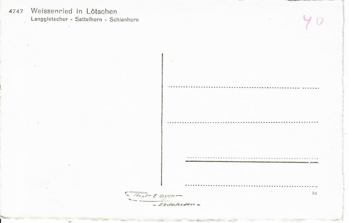 Cartes postales: Weissenried in Lötschen – D'occasion à Hochdorf par Ziegel-16 1