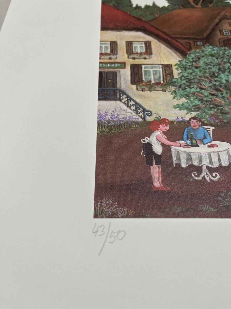 Foto & Immagini: A. KAUFMANN  KUNSTDRUCK SIGNIERT NUMMERIERT – Usato da Gersau venduto da kunst-online 5