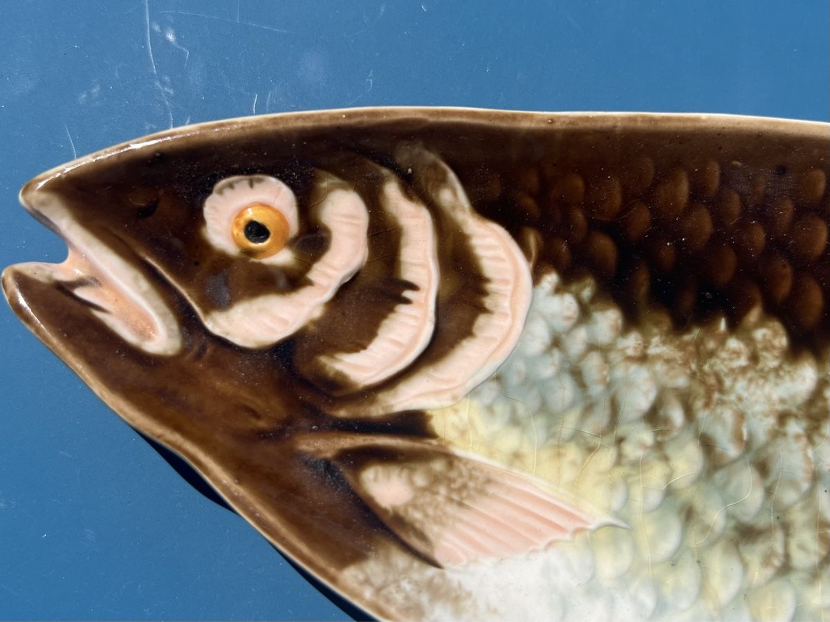Piatti di portata: Ancien plat à poisson faïence peinte main – Nuovo (secondo la descrizione) da Genève venduto da DELIRBEADS 6