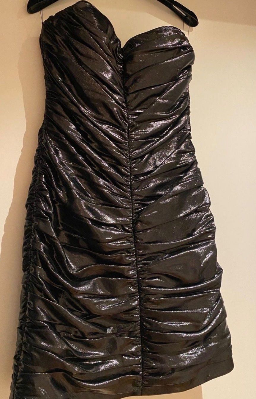 Vestiti: Saint Laurent Paris Black Ruched Strapless D – Usato da Zollikon venduto da MCK9111