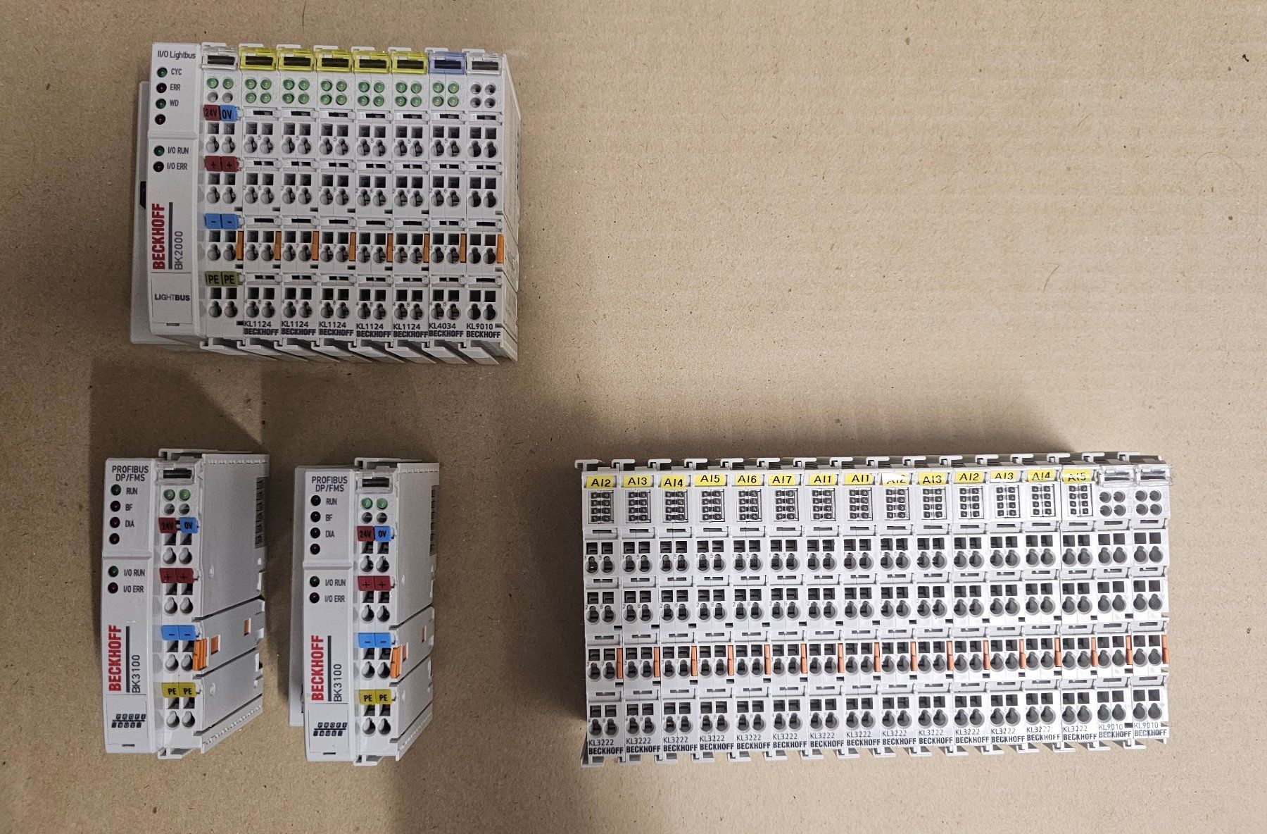 Beckhoff Componenti elettronici: Beckhoff Konvolut 1 "Buskoppler & Klemmen" – Usato da Boniswil venduto da LakeSide_Boniswil
