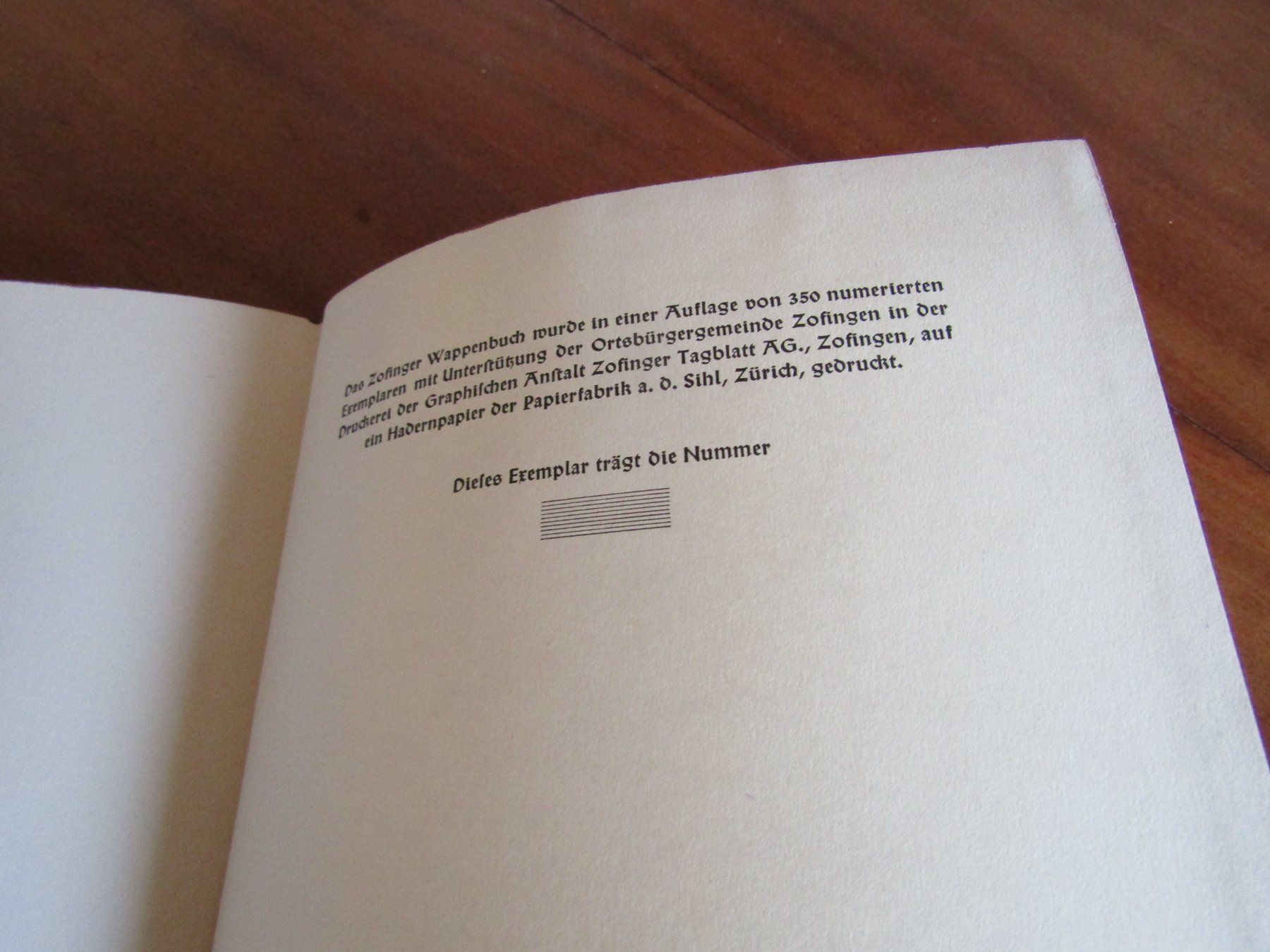 Bücher: Zofinger Wappen Buch 1937 – Gebraucht aus Herzogenbuchsee von Winigo 8