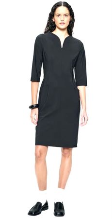 JANE LUSHKA „Martinas“Jersey-Kleid/Schwarz/Gr.S-Knitterfrei