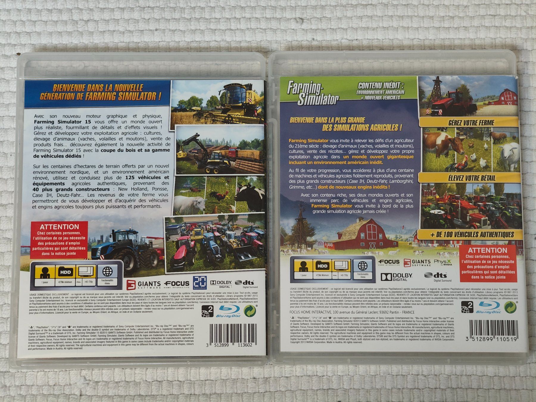 Giochi: Farming Simulator 15 et Farming Simulator - Jeux PS3 – Usato da Seiry venduto da Alirap 2