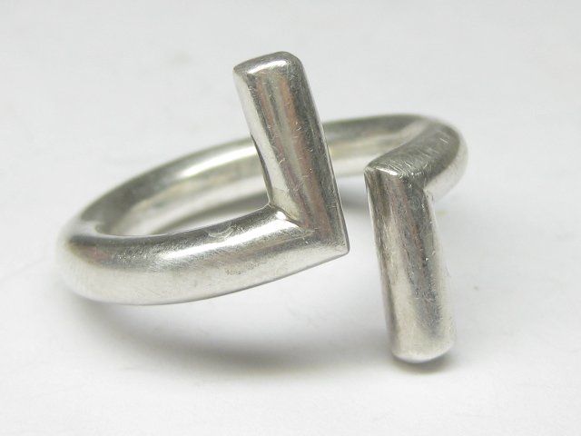 Anelli: spezieller Ring massiv Silber 925 Gr. 60 – Usato da Ermatingen venduto da Decovin