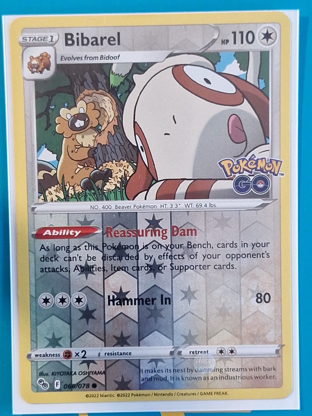 Pokémon Carte collezionabili: Bibarel - Reverse Holo - Pokemon GO #2.10 – Usato da Altstätten SG venduto da GGsGameshop