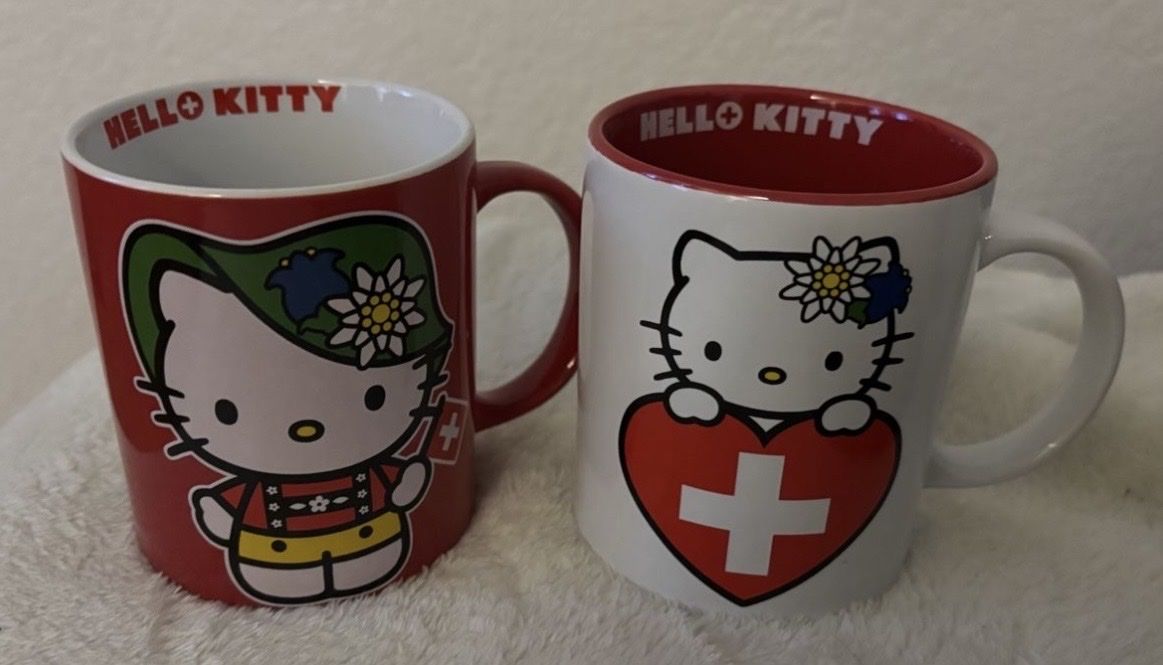 Tassen: Hello Kitty Tassen Swiss edition 2er Set – Neu (gemäss Beschreibung) aus Ossingen von jst_z962