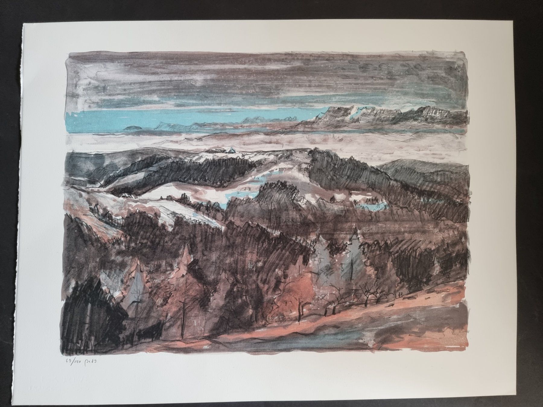 Grafica & Litografie: FRED BAUMANN SIGNIERT NUMMERIERT LITHOGRAPHIE – Usato da Gersau venduto da grafik-kunst