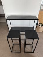3er Set Beistelltische / Konsolentisch schwarz