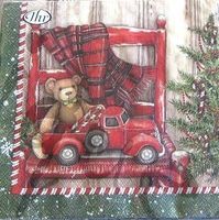 Serviette bear in chair (w525)
