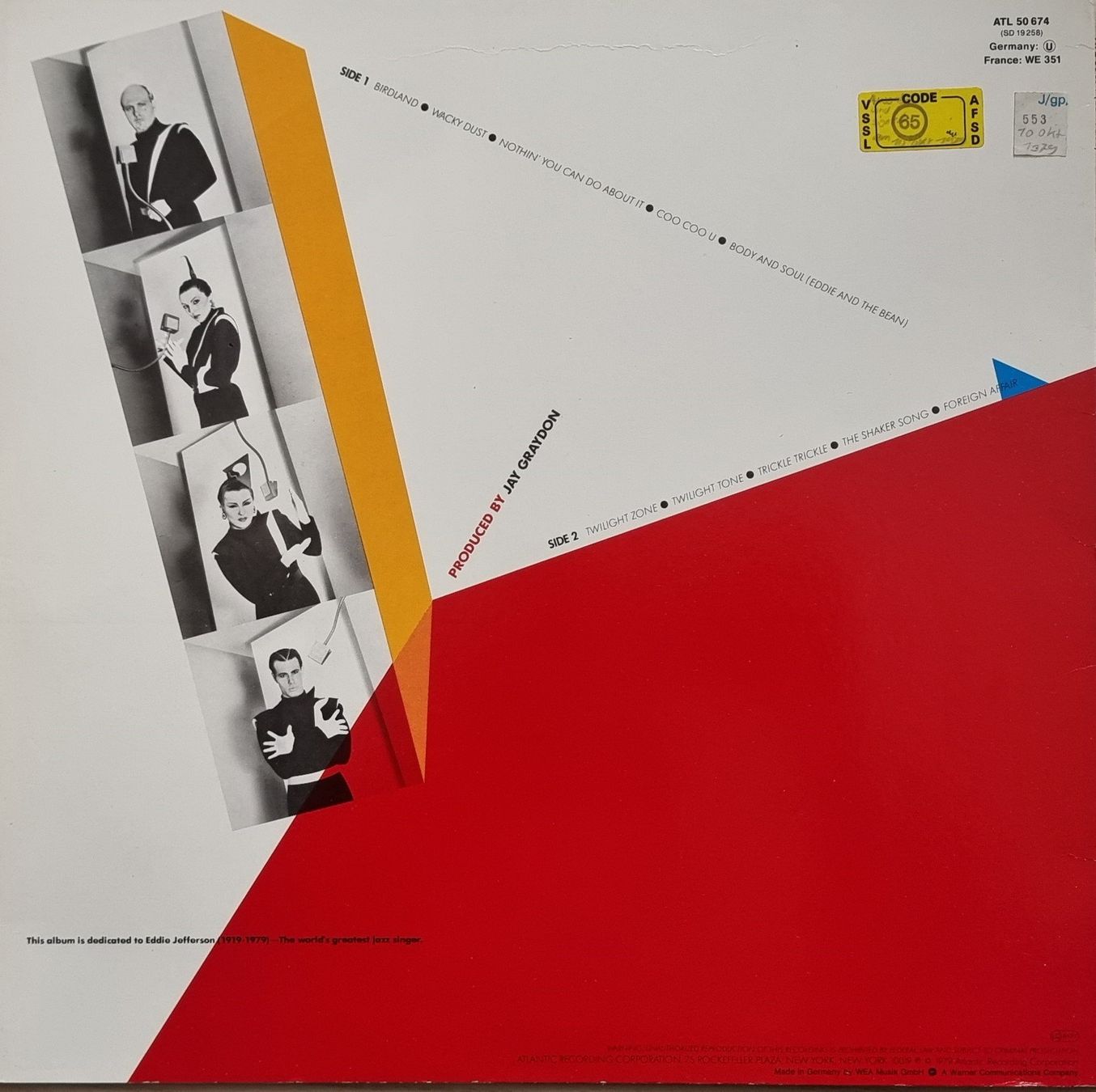Vinyles: LP Manhattan Transfer / Extremisions / SIGNIERT – D'occasion à Oetwil am See par fineli2 2