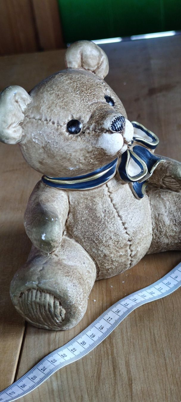 Figuren: Teddy Bär Keramik Deko Handarbeit – Neu (gemäss Beschreibung) aus Schweizersholz von fuchs06 6